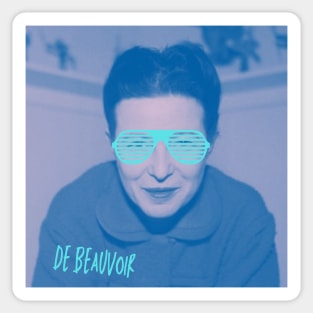 Simone De Beauvoir - Swag version Sticker